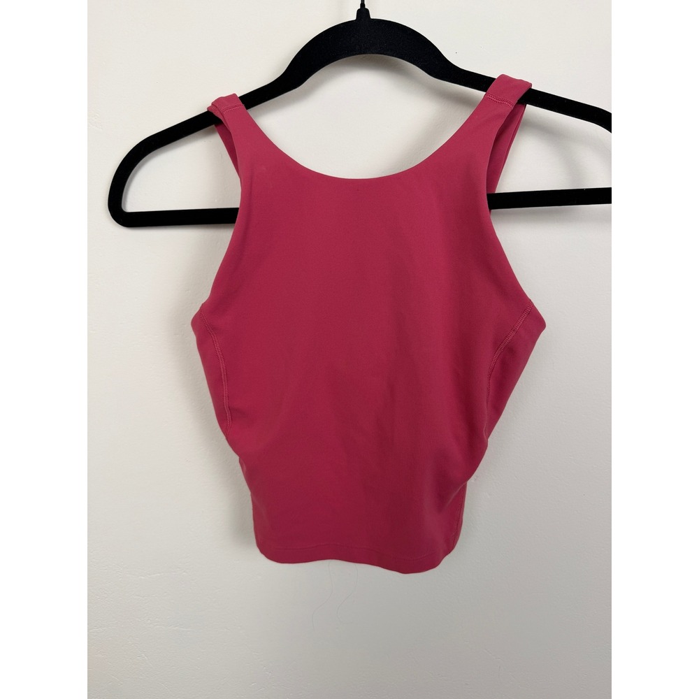 lululemon Tank Top 2 Red Built In Bra Athletic Yoga